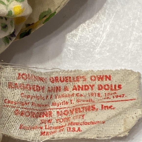 Vintage Raggedy Ann doll, approximately 20”, metal eyes - Picture 16 of 16